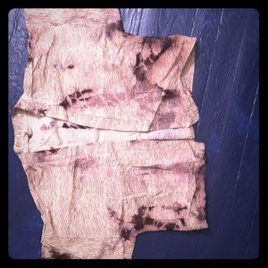 Short tie dye Kimono style jacket size M